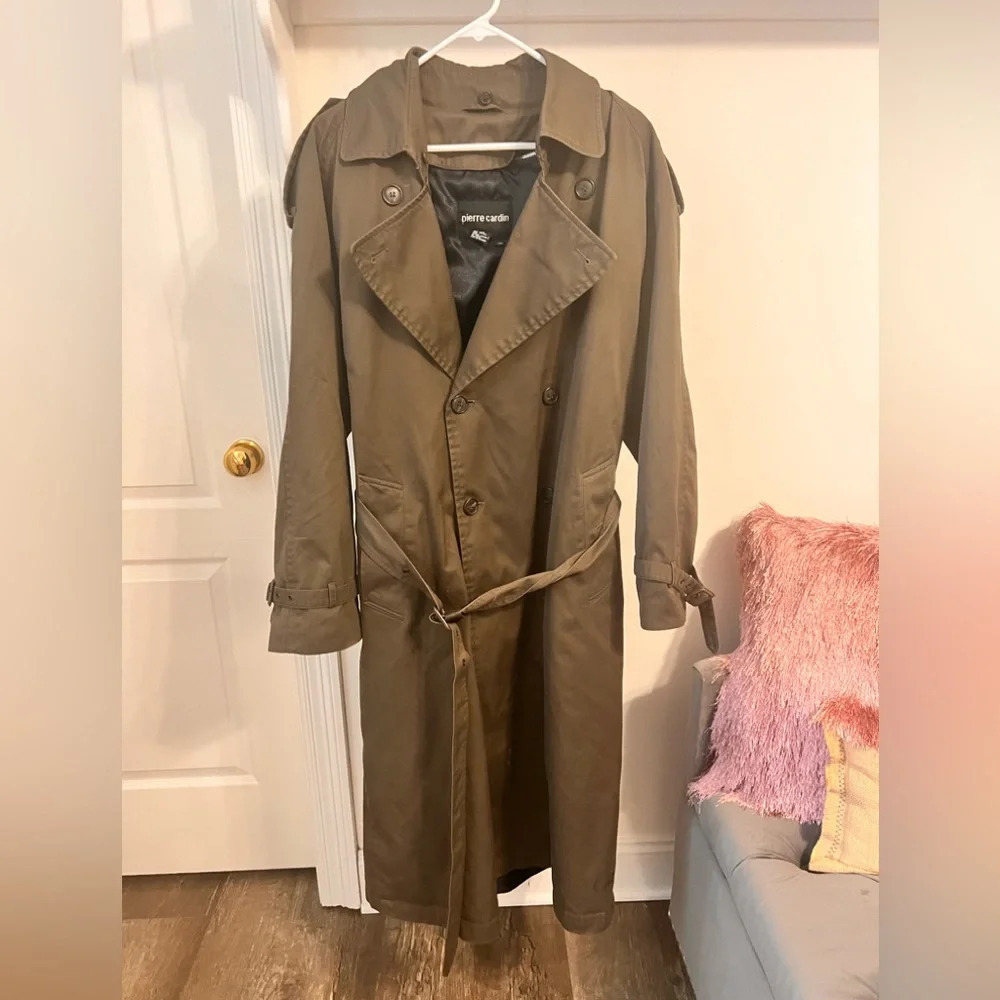 FINAL PRICE Vintage Pierre Cardin European Style Trench Coat